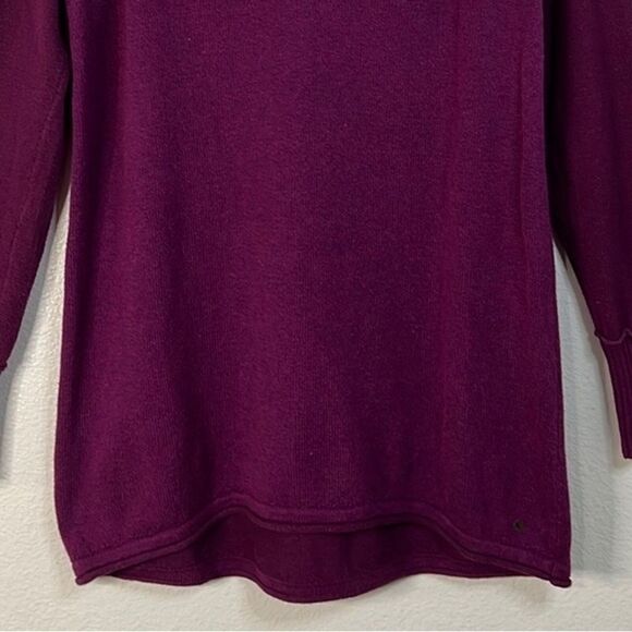 Eddie Bauer Purple V-Neck Sweater Size: M - Picture 3 of 8
